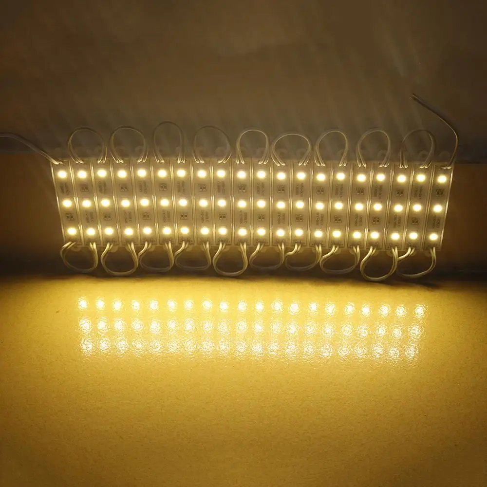 Водонепроницаемые светодиодные модули SMD 5050 IP65 DC12V 3 LED s знак задние фонари для