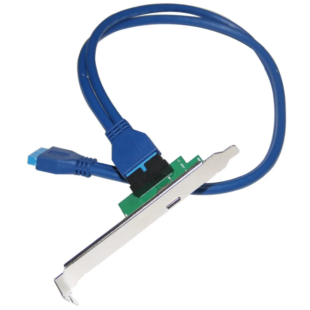 19pin USB разъем к 3 1 Type C кабелю для быстрой адаптерной карты с длинным
