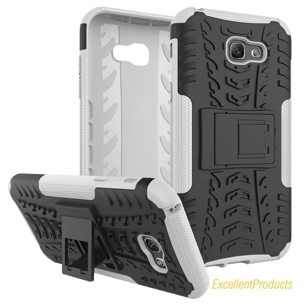 For Samsung A7 2017 Cover Soft Rubber &amp Hybrid Platic Case Mobile Phone cases with Holder Stand Capa coque |