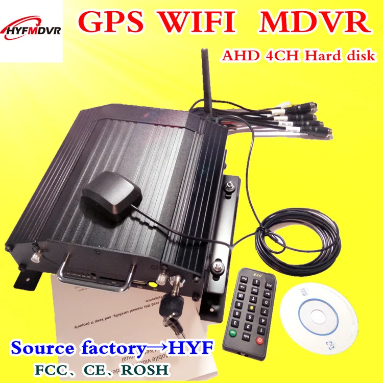 Четырехсторонний жесткий диск VCR WIFI GPS удаленный мониторинг сети AHD миллионов hd