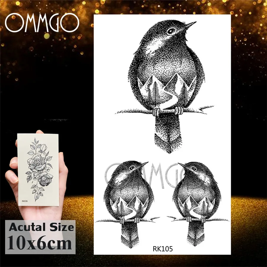 Временные татуировки для детей с голубым дельфином акварелью водостойкие