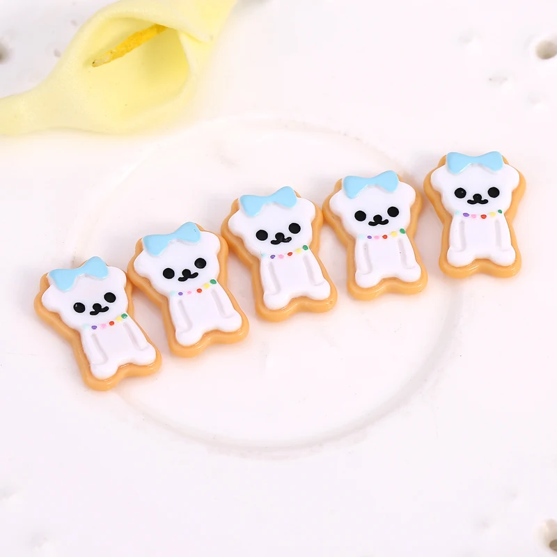 20 шт. кабошоны из смолы с плоской задней стороной медведь Rilakkuma для украшения