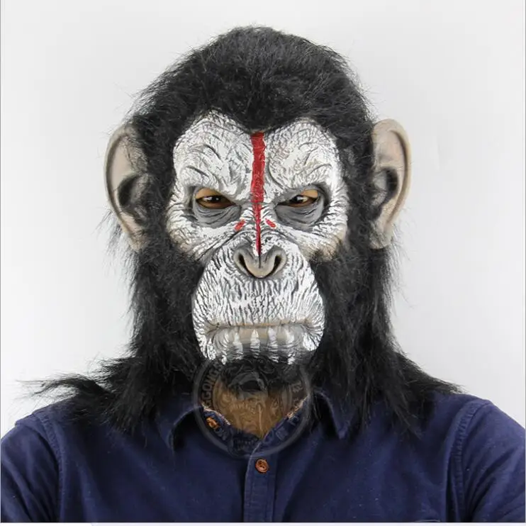 Маска для косплея Rise of the Planet Apes латексная маска Хэллоуина коллекция фанатов