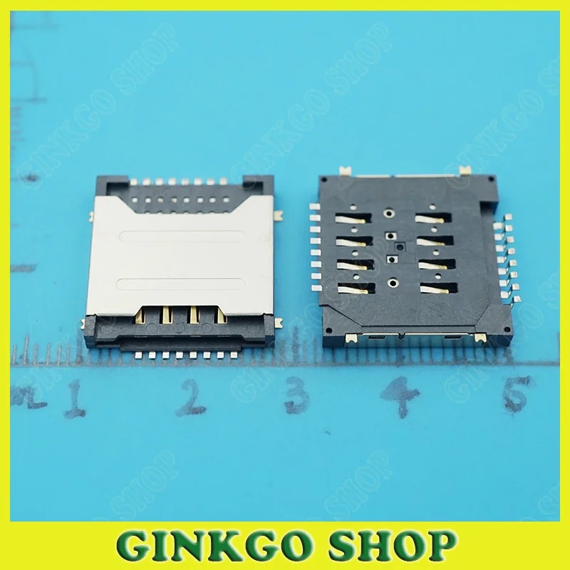 50 шт./лот двойной держатель слота для сим карты Разъем лотка Lenovo A780 A520 A580 S850E A690 A800