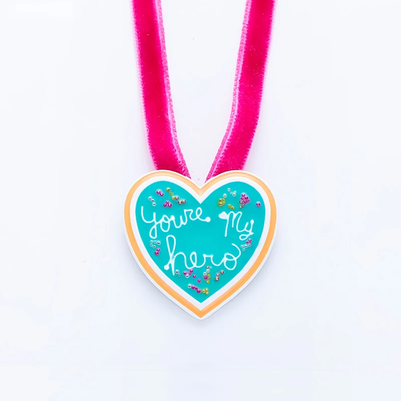 Hanreshe с принтом You Are My Hero ожерелье кулон ювелирные изделия для панков кольца