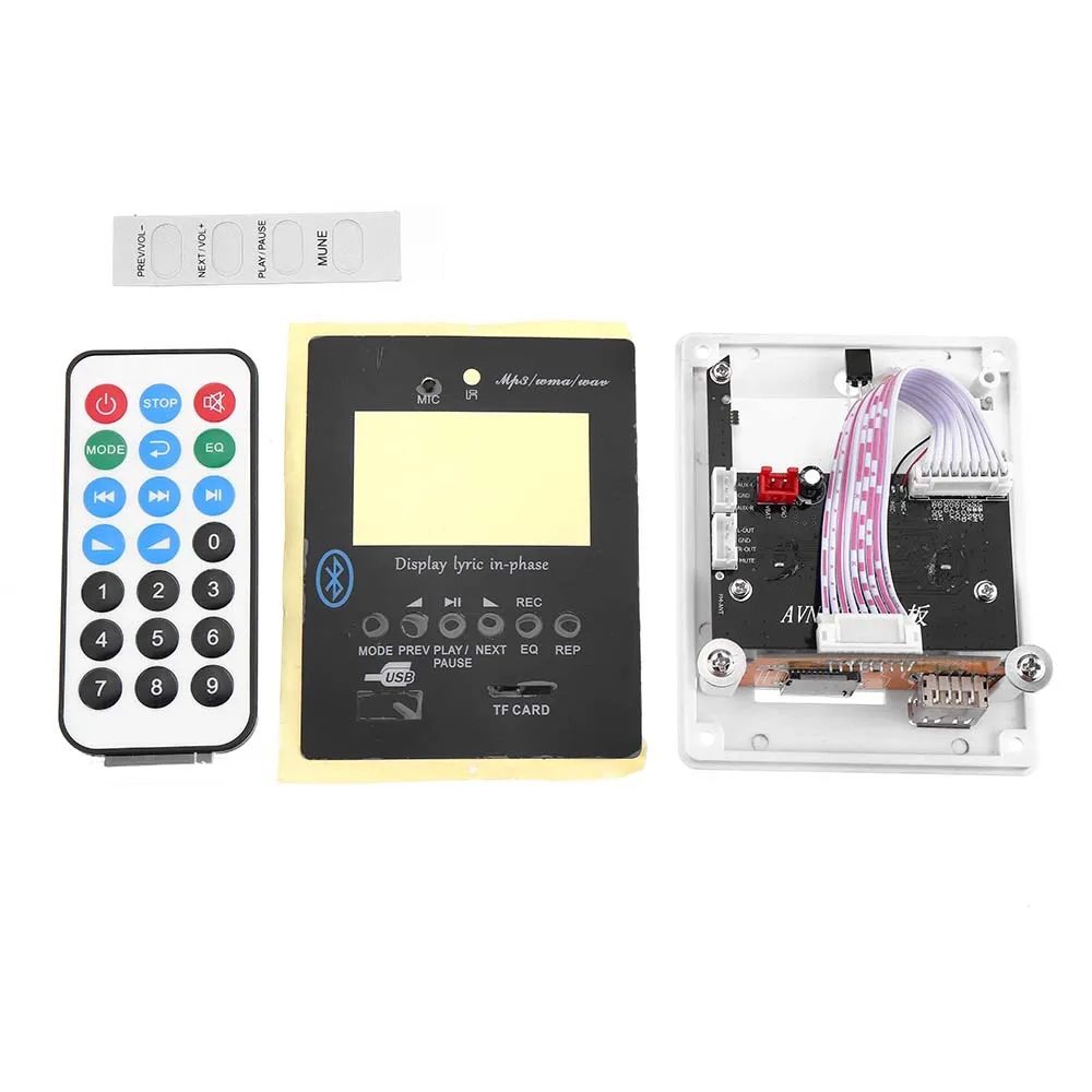 LEORY DC8-12V MP3 декодер ЦАП Плата bluetooth аудио приемник модуль декодирования USB SD WAV WMA AUX FM светодиодный дисплей