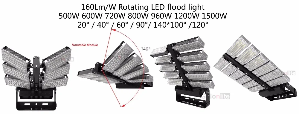 Golonlite проектор LED наружные 500W 1000W 1500W 1200W 800W 600W прожектор спорта теннисного корта поле высокая мачта IP65 Meanwell SMD5050