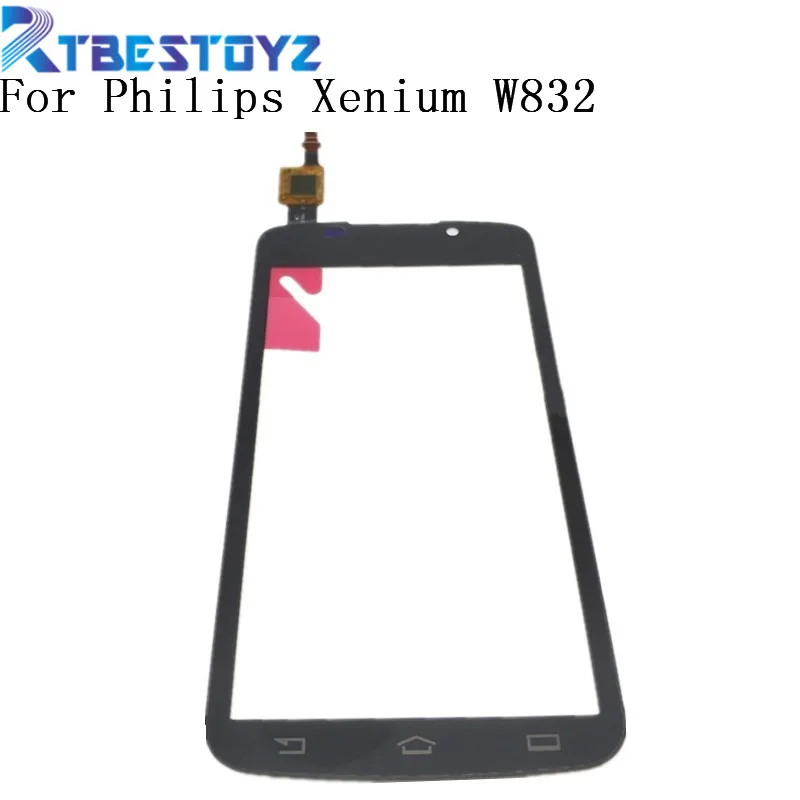 

4.5" Replacement Parts For Philips Xenium W832 Touch Screen Digitizer Sensor Outer Glass Lens Panel