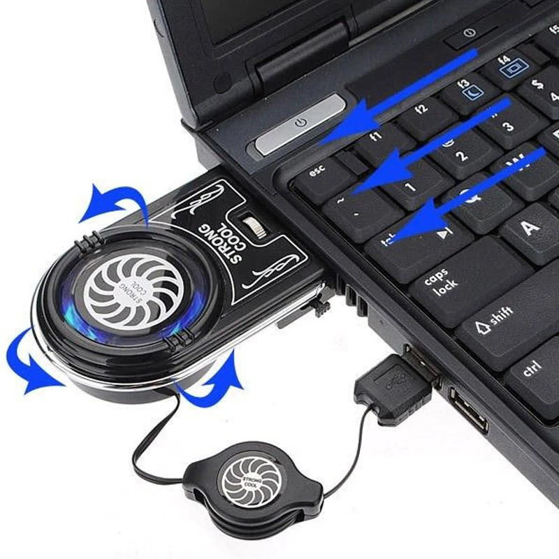 Мини Вакуумный крепкий охлаждающий портативный компьютер USB Вентилятор Кулер ПК
