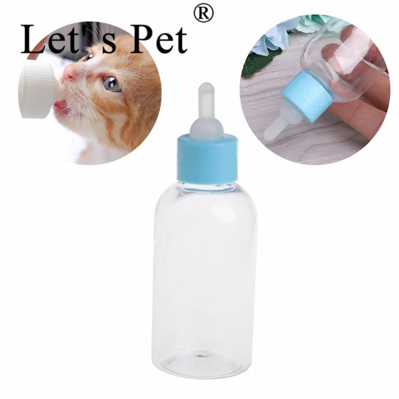 60ML Puppy Kitten Feeding Bottle Pet Dog Cat Bady Nursing Water Milk Feeder with Cleaning Brush | Дом и сад