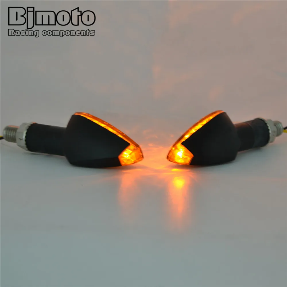 

BJMOTO 2 Pcs 12V 2W Motorcycle LED Turn Signal Light Blinker Side Maker For Harley Honda Yamaha Kawasaki Suzuki Motorbikes