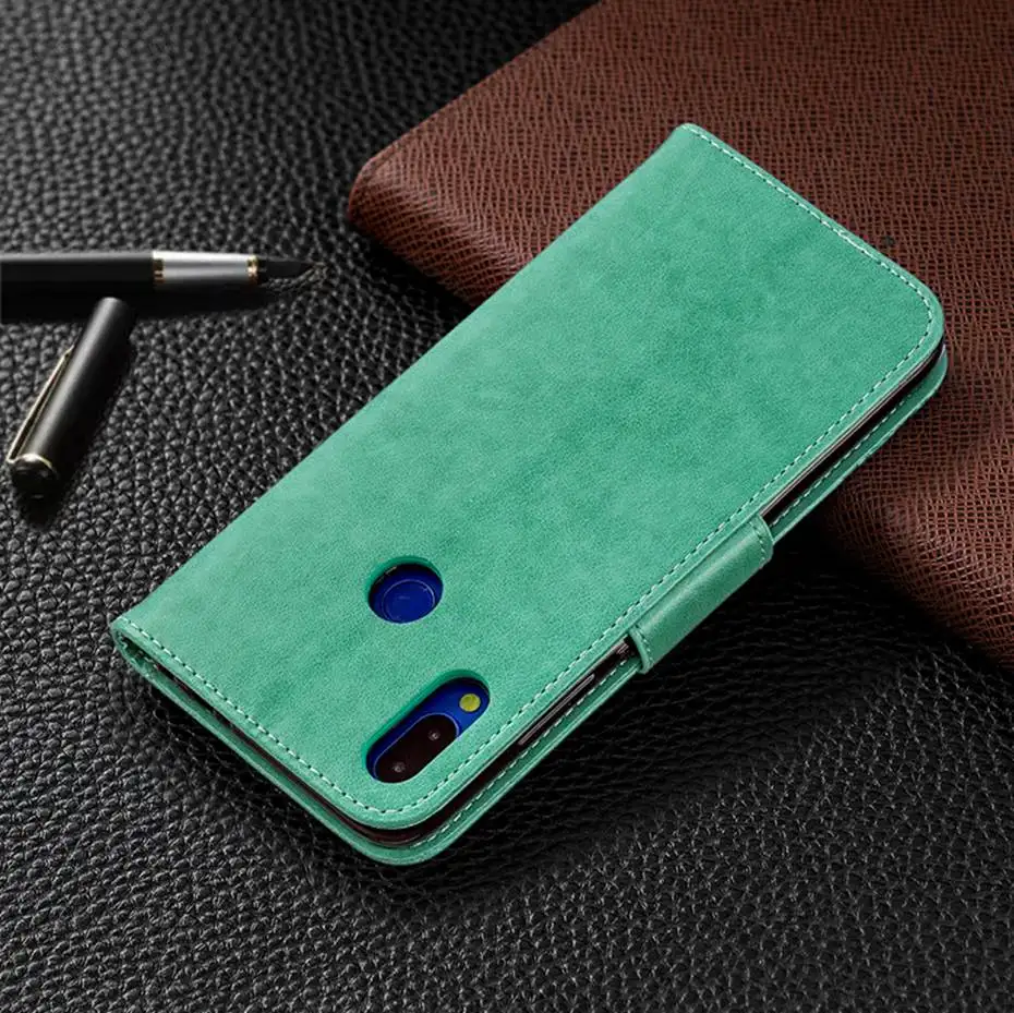 Чехол-книжка из искусственной кожи для Xiaomi Redmi 7, 6, 6 Pro, чехол с 3D бабочкой для телефона Xiaomi Redmi Note 7, кошелек, чехол-Кошелек, Чехол