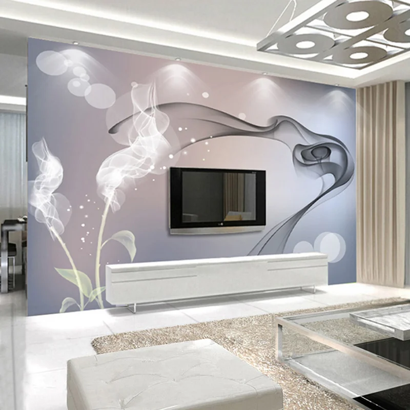 Современный простой абстрактный художественный дымчатый фото настенный