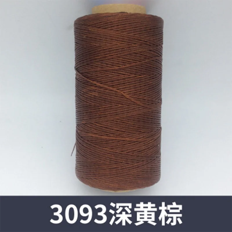 3093 Красочные плоские Швейные восковые линии ручной работы DIY для кожи плоские Вощеные швейные нейлоновые нити воск нейлоновая нить Mach кожаные инструменты - Цвет: 3093