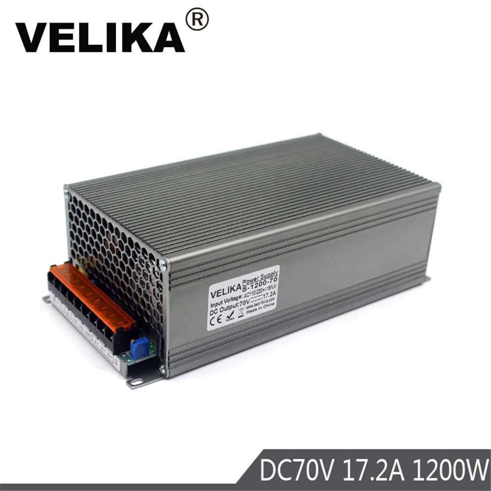 70V DC источник питания 1200W AC преобразователь импульсный DC70V 17.2A драйвер для DIY 3D