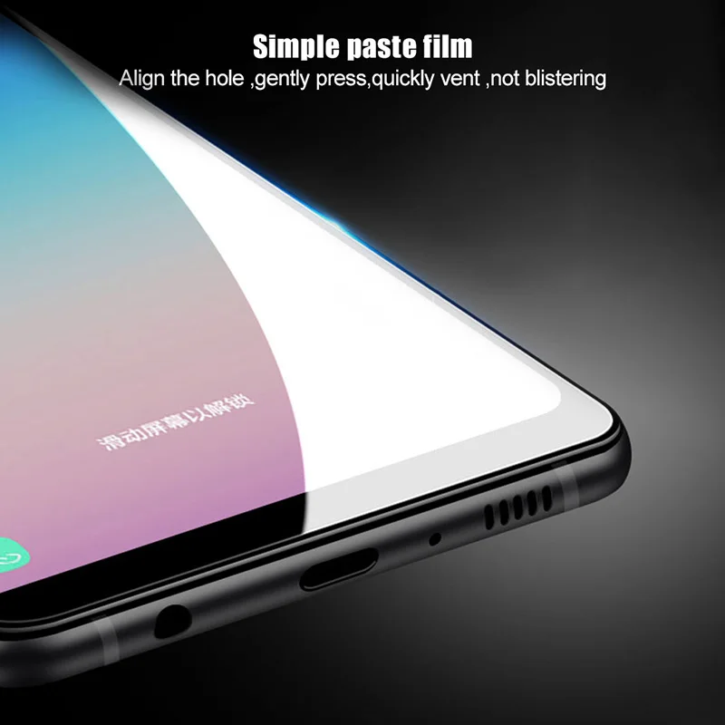 Стекло для samsung Galaxy A7, закаленное стекло, полное покрытие, клеевая пленка для экрана, протектор для Galaxy A7, закаленное стекло