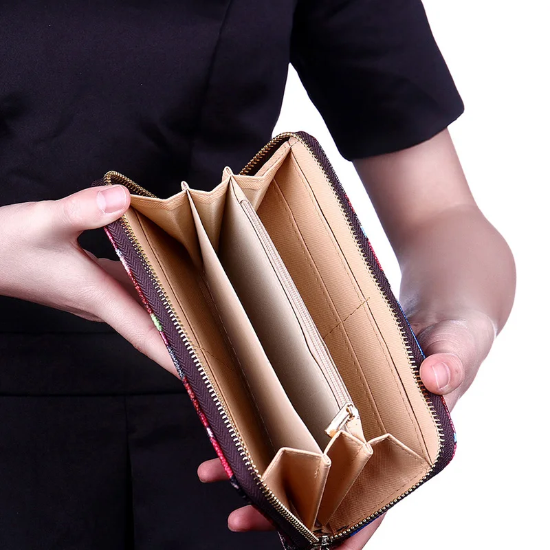 Новый стиль Женский Длинный кошелек на молнии брендовый дизайнерский в стиле