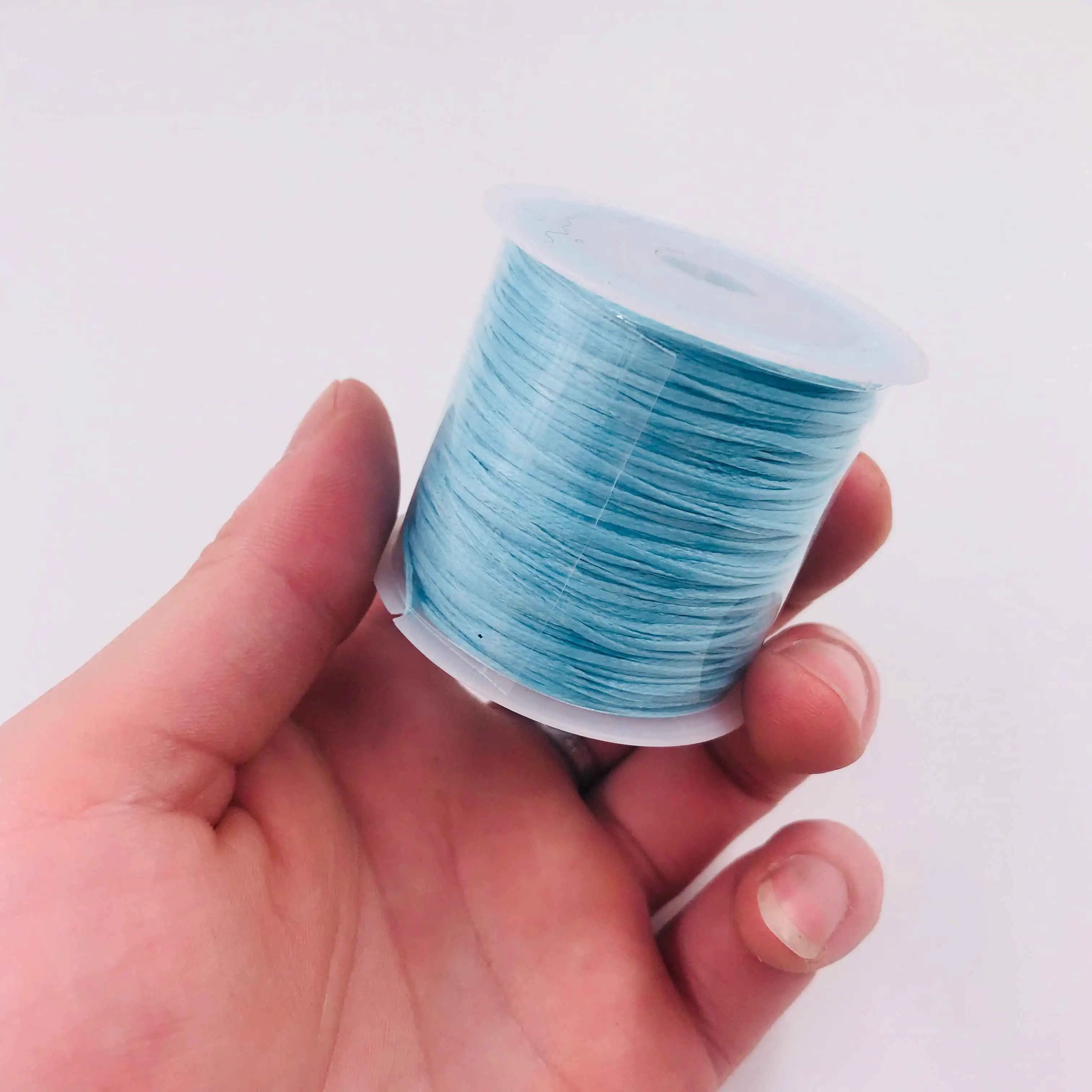 Sky blue B118 Маленький рулон ручной работы Кожа DIY 210D плоская цепочки из воска швейная нить около 40 метров кожаный диван кожаный мешок - Цвет: Sky blue B118