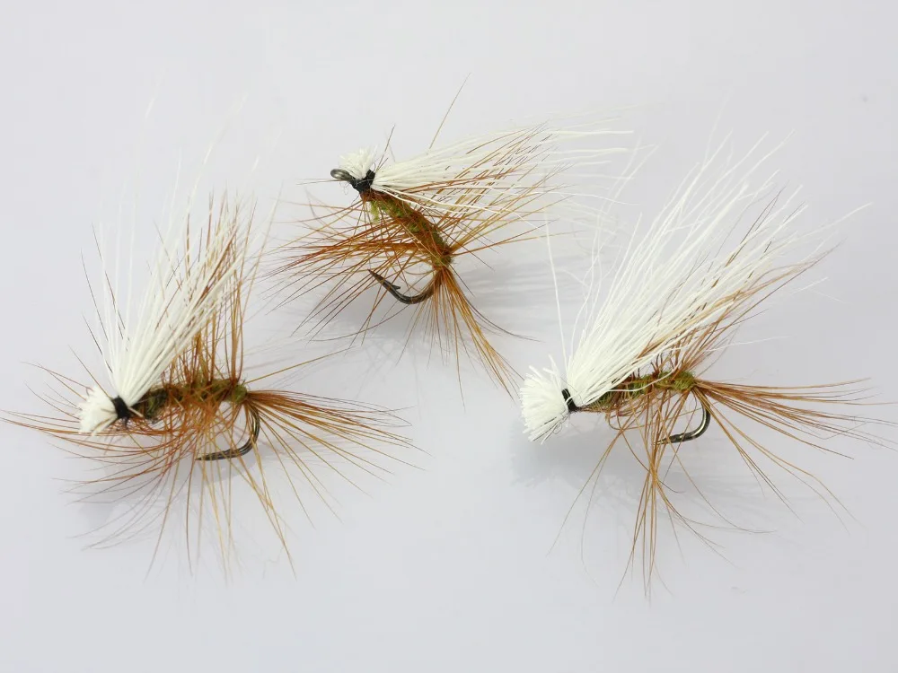 40 шт. крыла лося Caddis Сухих Мух приманки на форель для ловли нахлыстом|lure light|lure