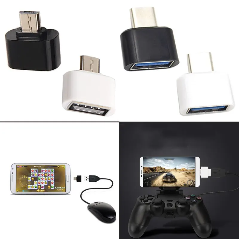 1 шт. мини Тип C и micro USB ридер разъемы Многофункциональный U диск ридер для Android телефон и планшет Мышь Клавиатура
