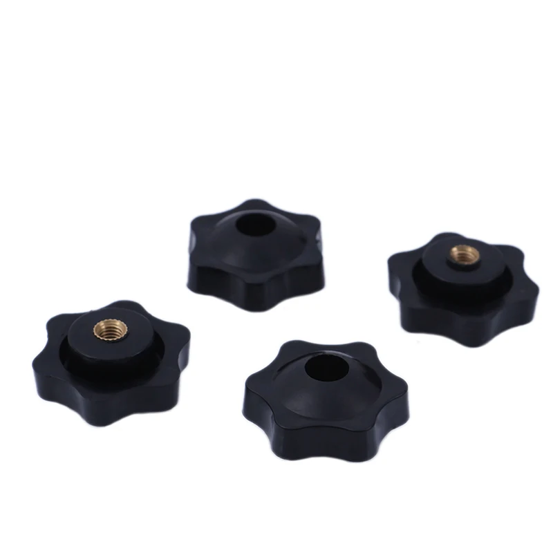 5 шт. M5 Plum Bakelite ручная затяжка гайки ручка резьба звезда механические черные для