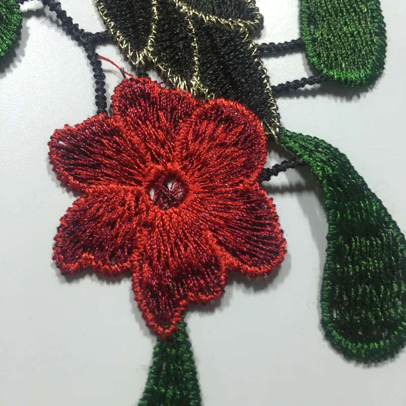 Цветок FFLACELL венецианская Кружевная аппликация на воротник нашивка шею тканевая