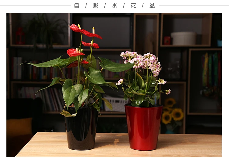 Восемь цветов, датчик уровня воды, автоматический полив, интеллектуальный пластиковый цветочный горшок, креативный дом, Рождество, Год, украшение