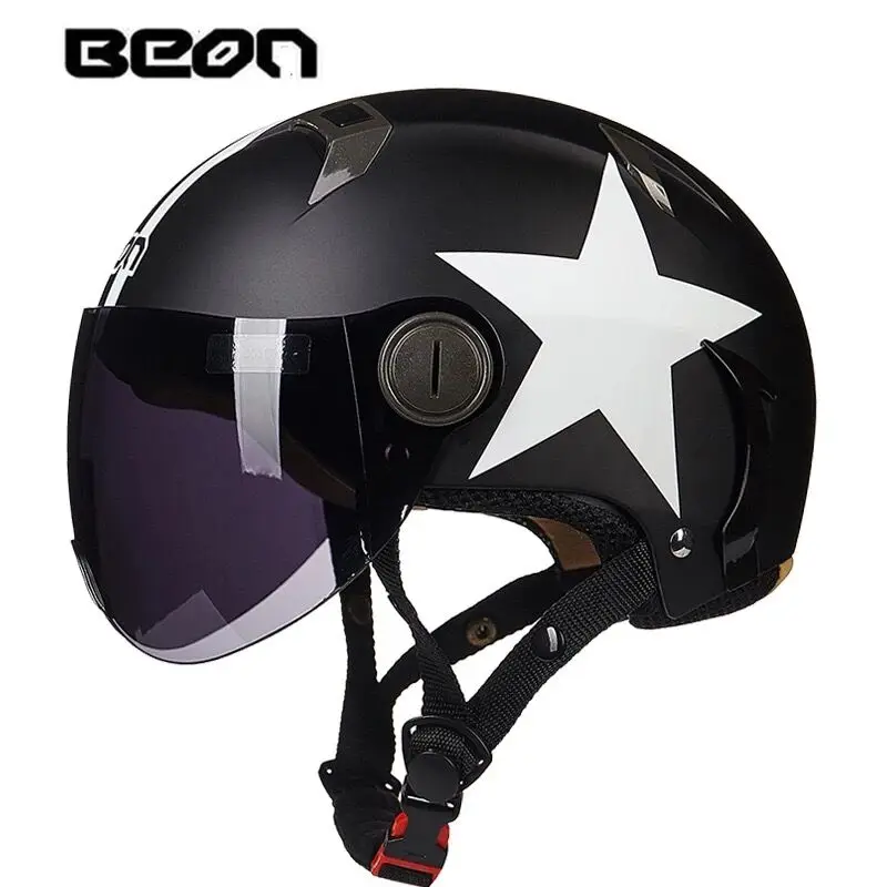 BEON 102 четыре сезона ретро мотоциклетный шлем casco moto Половина шлема одобренный в