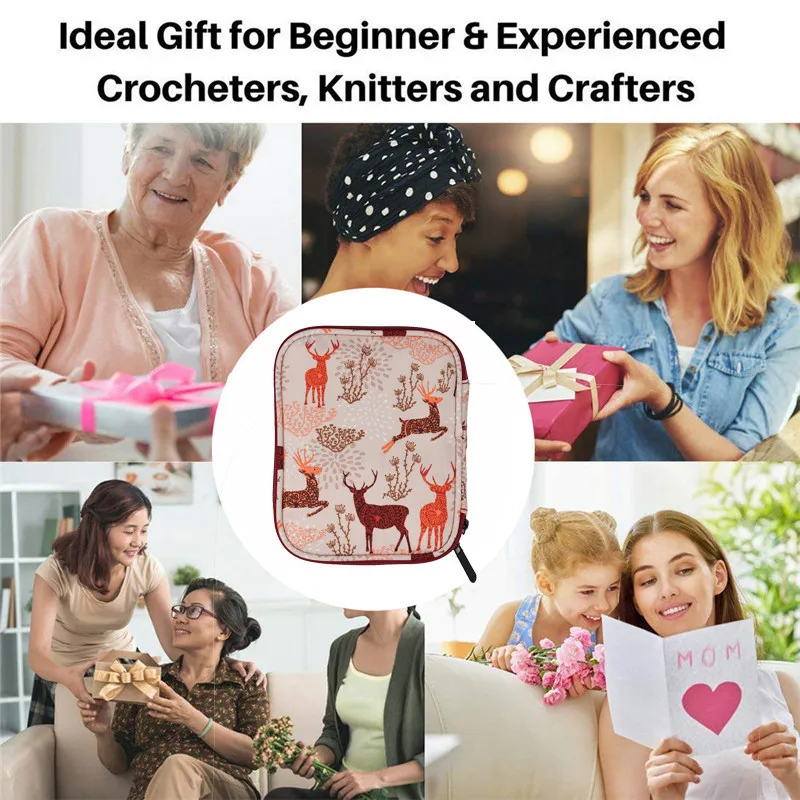 Пустая вязаная сумка для хранения пряжи вязания крючком крючков вязальных игл