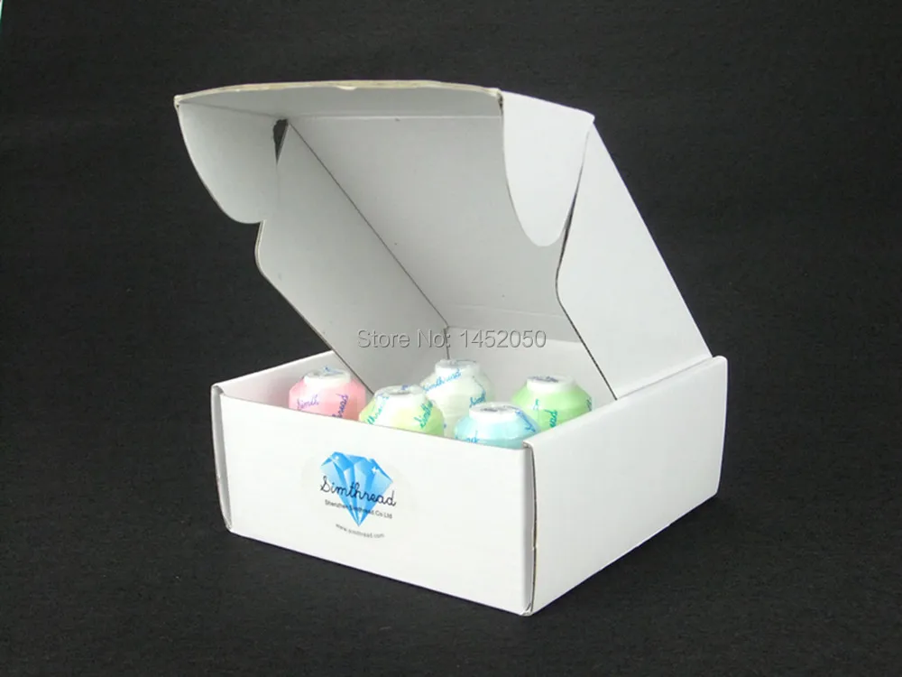 Нитки для вышивальной машины светится в темноте ярдов + 25 шт. пластиковых пустых