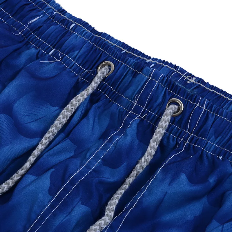 Летние мужские шорты на шнурке, повседневные, Sunga Masculina, свободные, быстросохнущие, пляжные шорты с эластичной талией, мужские шорты