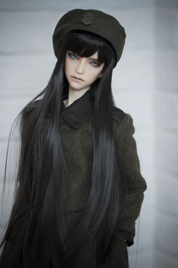 Парики для кукол BJD черные длинные прямые волосы доступны для 1/6 1/4 1/3 BJD DD аксессуары для кукол SD парики для волос