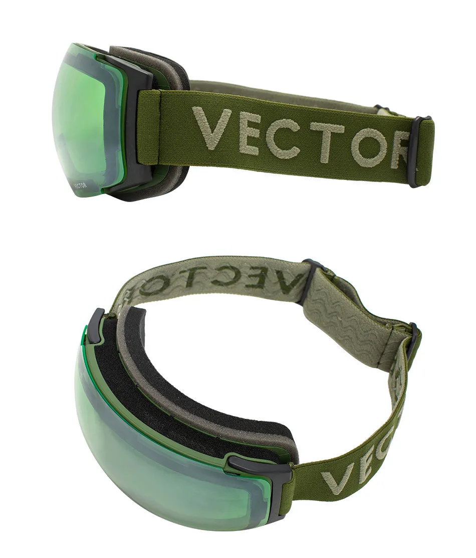 Векторные новые брендовые лыжные очки двойной UV400 Анти-туман большая Лыжная маска очки для катания на лыжах профессиональные мужские и женские зимние сноубордические очки