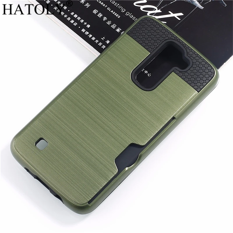 Чехол HATOLY для LG K7 2016 Жесткий из силиконовой резины с начесом телефона дань 5 LS675 ms330