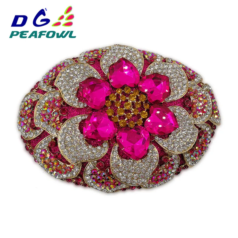 Цветочный Большой алмаз кристалл женский клатч для Дня матери подарок цветок