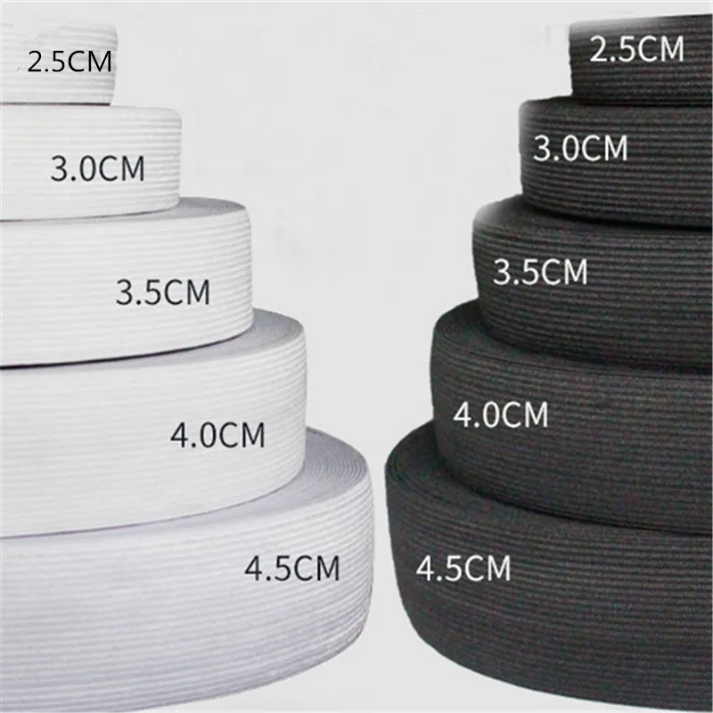 

NEW 2" 50mm Width High Quality white black Elastic For Garment Sewing Accessories Hand Made DIY Elastic Webbing Belt 4 meters
