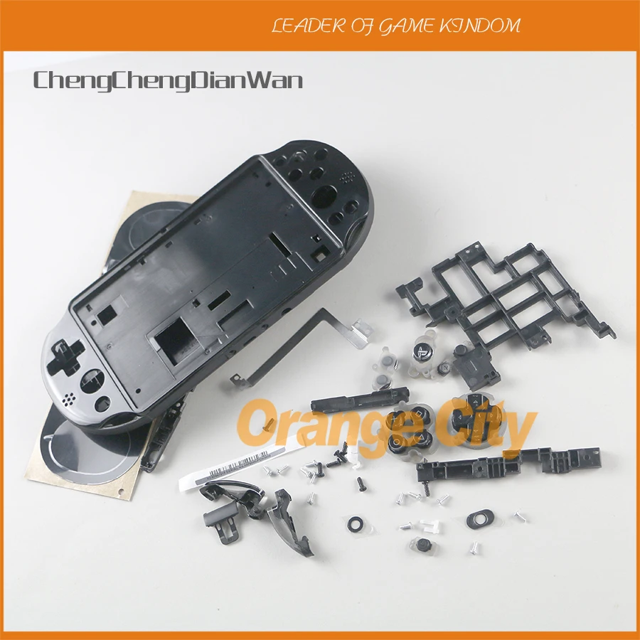 Черный чехол с полным покрытием корпуса кнопками для консоли PSV ITA 2000 2000|Запасные