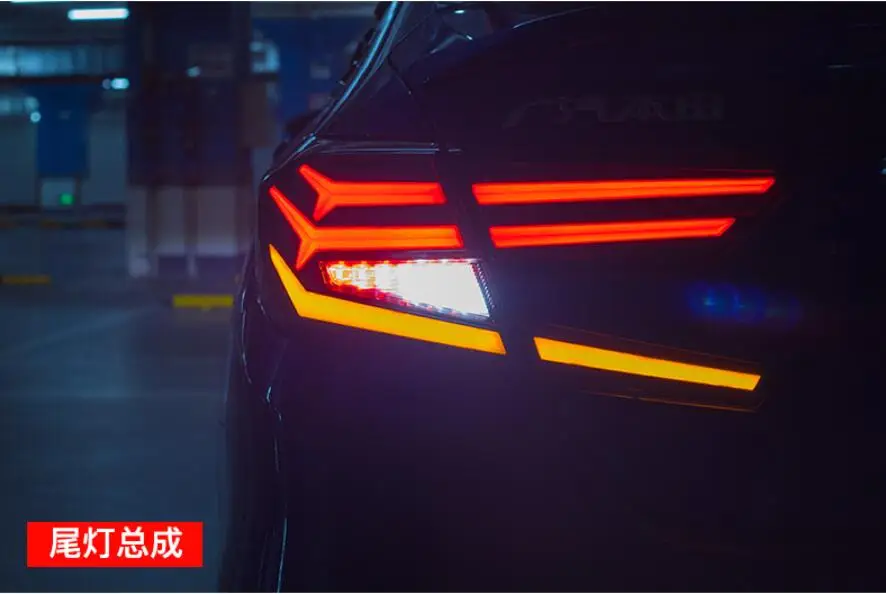 Автомобильный Стайлинг для Accord задний светильник s Accord 10th светодиодный задний светильник Spirior задний фонарь светодиодный DRL+ тормоз+ Парк+ сигнал+ задний светильник