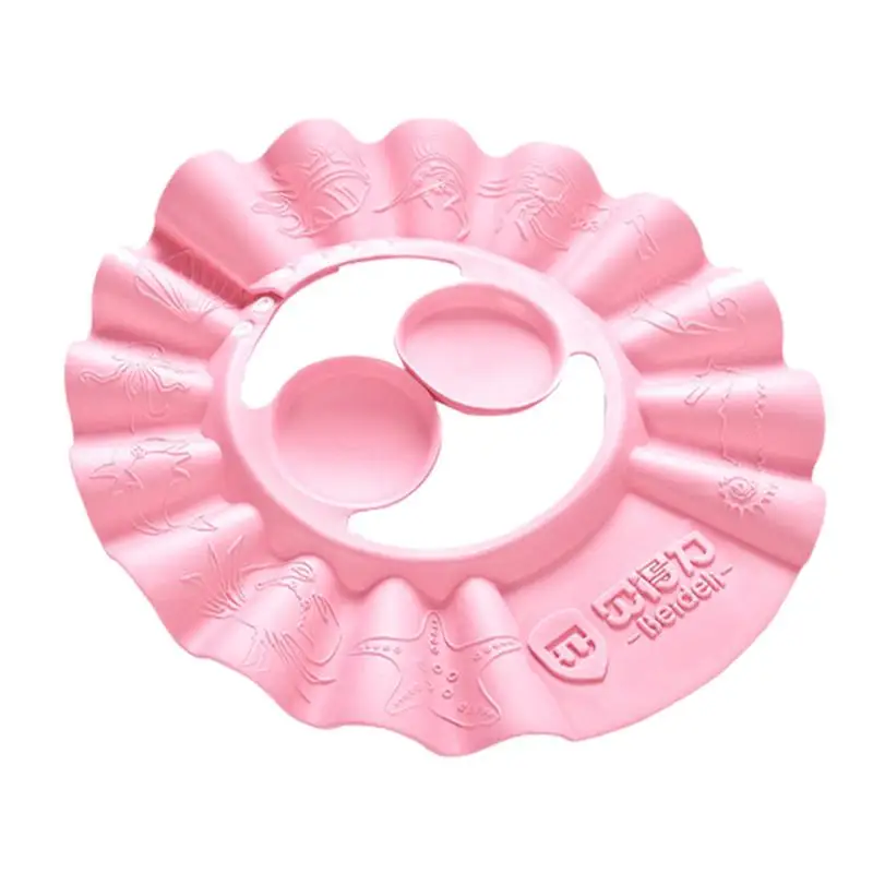 1 шт. шапочка для душа одноцветная Регулируемая мягкая купания с шампунем детей