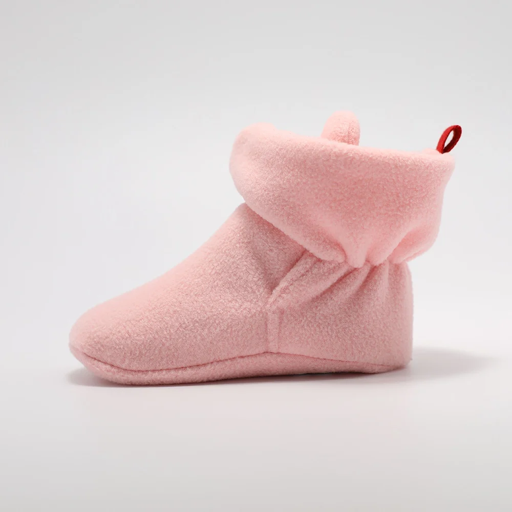 pink Детская обувь для новорожденных мальчиков и девочек; ботинки для новорожденных; все сезоны; домашние носки; обувь для первых шагов; 12 цветов - Цвет: pink