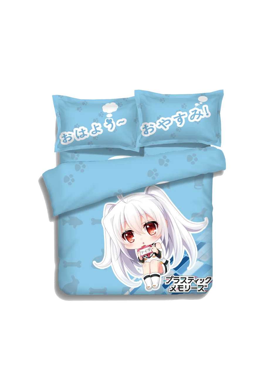 

Japanese Anime PLASTIC MEMORIES Isla Error Bed sheets Bedding Sheet Bedding Sets Bedcover Quilt Cover Pillow Case 4PCS