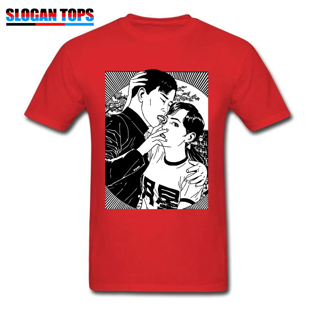 Мужская хлопковая футболка с коротким рукавом и круглым вырезом|Мужские