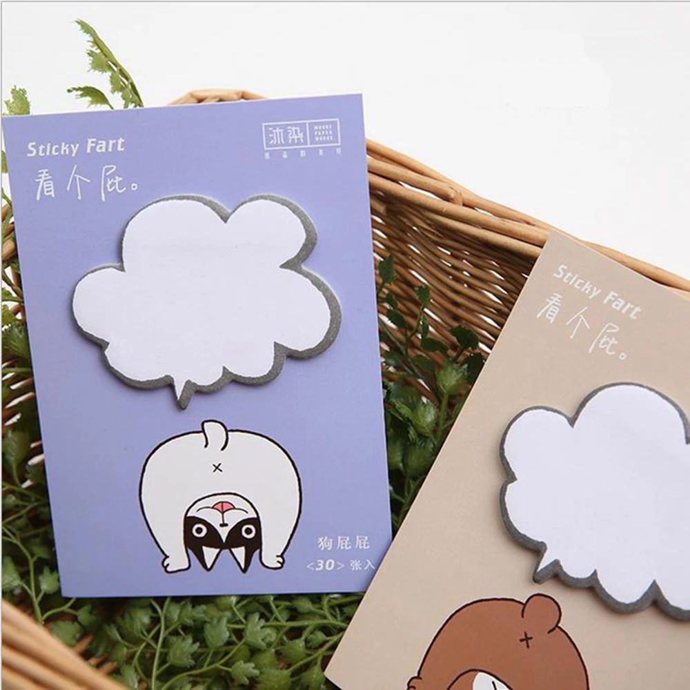 4 шт./компл. 30 Простыни Детские Японский творческий каваи пердеть блокнот