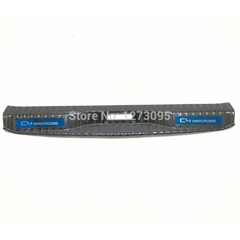 Для Citroen C4 Aircross нержавеющая интерьерная защита заднего бампера Накладка порога задний багажник защита педали Аксессуары для стайлинга автомобилей - Цвет: Синий