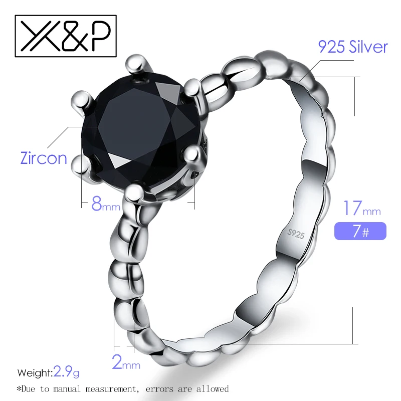 X &amp P европейский и американский стиль серебряный цвет 6 Зубцов набор черный