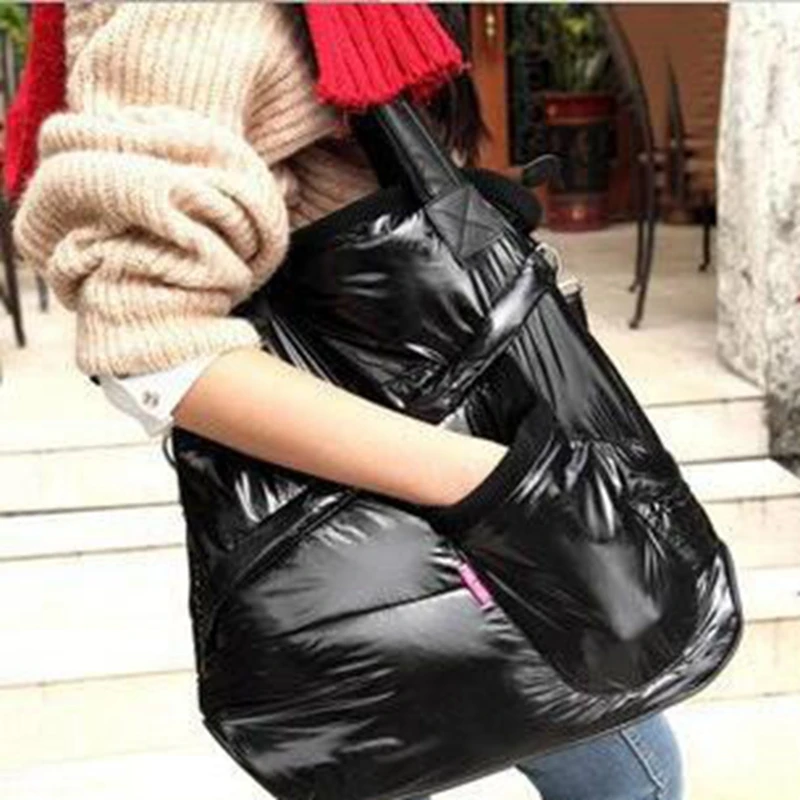 Sayzisfa 2017 Brand New Winter Women Warm Handbags Korean casual Ladies Down bag Fashion Shoulder Bags Female tote Bolsa T450 | Багаж и