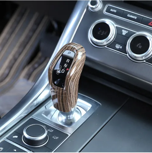 

Sands Wood Grain style Car Gear Shift Head Decoration Frame Trim For Land Rover Range Rover Sport 2014-2017 Car Accessories