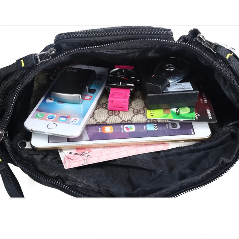 Нейлоновая забавная нагрудная сумка для мужчин кошелек мессенджер через плечо