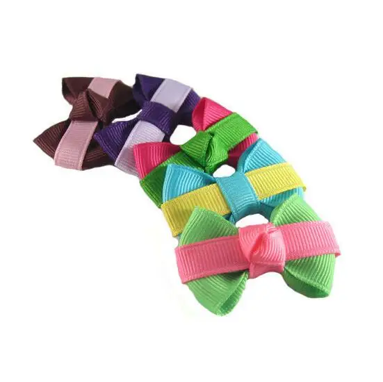 

300pcs/lot Two Tone Bows for Kids Hair Bows