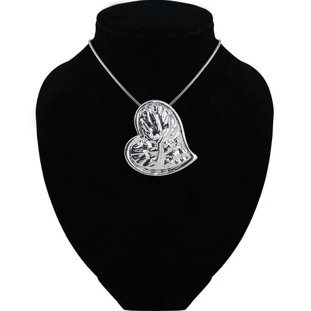 

Women's Fashion Necklace White K Plated Love Heart Chic Choker Chain Pendant for Women Sticks Jewelry